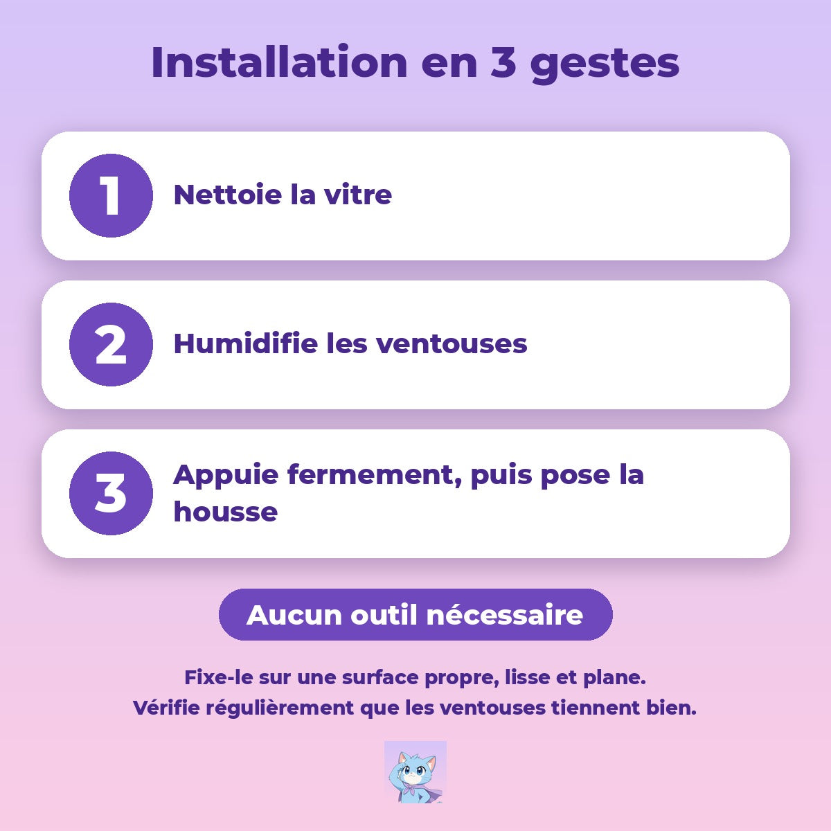 Installation du hamac de fenêtre en 3 gestes