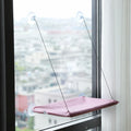 Hamac de fenêtre pour chat à ventouses, housse lavable
